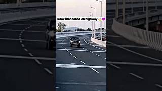 Black Fortuner dance on highway😐🆚Black Thar dance on highway🤯😈dancehighwayblacktharshortsviral [upl. by Atworth]