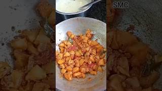 Todays Lunch  Moor kulambu Potato fry food foodies potato [upl. by Ahsart]