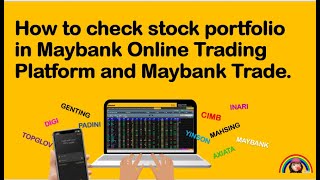 How to check stock portfolio in Online Trading Platform and Maybank Trade App [upl. by Asum]