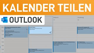 📅 Outlook Kalender freigeben Termine mit Kollegen amp Familie teilen [upl. by Terr]