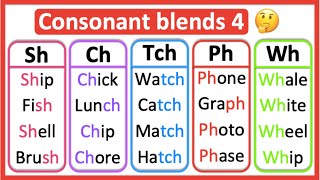 Consonant blends 4 🤔  Phonics lesson  Learn with examples [upl. by Sugirdor777]