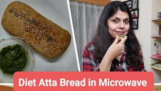 Weightloss Diet Wheat bread recipeAtta bread Microwave cookingWeight lossHealthyDiet [upl. by Winchester]