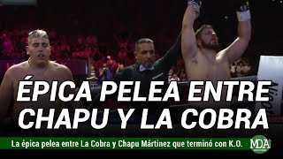 En una ÉPICA PELEA la COBRA le GANÓ a CHAPU MARTÍNEZ por KO TÉCNICO [upl. by Oliy]