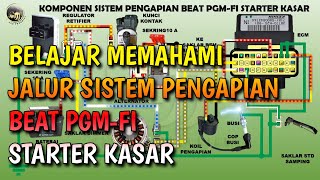 Belajar memahami sistem pengapian beat PGM FI starter Kasar  Kelistrikan Sepeda motor130 [upl. by Godewyn]