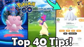 TOP 40 TIPS amp TRICKS For Pokémon GO 2024  Free To Play Guide For NewReturning Players [upl. by Lilybel]