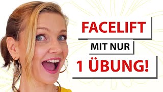 DIESE Übung strafft das GANZE Gesicht 🌟 Face Yoga at its best [upl. by Karub]