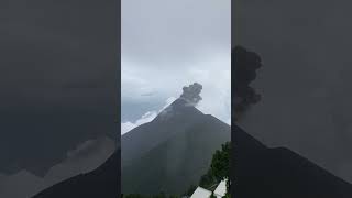 Volcano Eruption Captured After Clouds Clear [upl. by Yecaw]