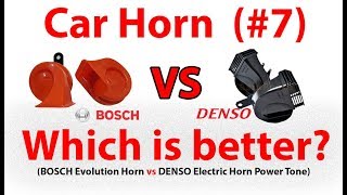 BOSCH Evolution Horn vs DENSO Horn  Car Horn Comparison 7 [upl. by Penrose]