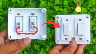 3 switch connection board  How to 2 switch connection [upl. by Ahsotan665]