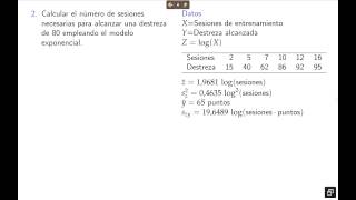 Ejercicio de Estadística Regresión no lineal [upl. by Aletsirc]