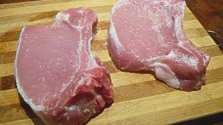 HOW TO COOK BONE IN PORK CHOPS ON THE GEORGE FOREMAN GRILL [upl. by Abdella635]