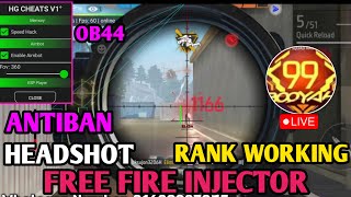 OB44 Free Fire Hack  Headshot Hack  Esp Location  Rank Working injector  ff hack [upl. by Eiramenna684]