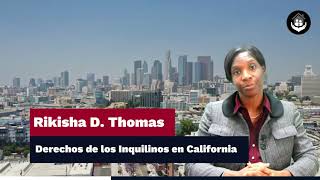 Conoce los DERECHOS DE LOS INQUILINOS en California [upl. by Arikihs]