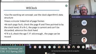 CSE 312 Spring 2021 May 03 WSClock algo Design issues with memory management [upl. by Reinertson478]