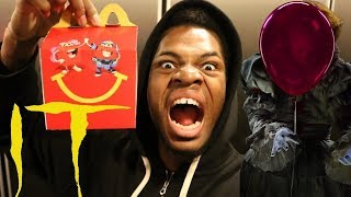 ORDERING THE quotITquot HAPPY MEAL PENNYWISE POISONED MY FOOD OMG [upl. by Hammad51]