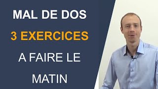 3 exercices à faire le matin pour soulager son mal de dos [upl. by Melosa109]