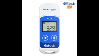 Elitech RC 5 Temperature Data Logger Set up [upl. by Essyla]