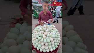 Boiled Egg With Unique Salad  Healthy Street Food shorts [upl. by Grishilda673]