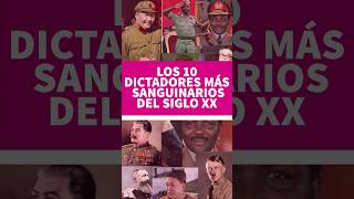 Los 10 dictadores más sanguinarios del siglo XX [upl. by Anastase]