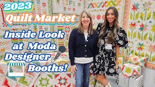 Quilt Market 2023  Inside Look at Moda Fabric Designers Booths [upl. by Nawaj]