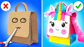 Adorable Cardboard Crafts with Unicorns for Parents🌈Parenting Hacks amp Cool Gadgets by YayTime STAR [upl. by Awuhsoj]