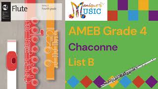 AMEB  Flute  Grade 4  Chaconne 80bpm [upl. by Philippa]