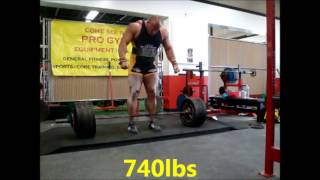 Meet Deadlift Training Singles up to 805lbs Raw 31613 [upl. by Surad]