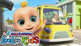 Kolesá Autobusu 🚌 Pesničky pre deti  LooLoo Kids Slovenské [upl. by Doreg932]