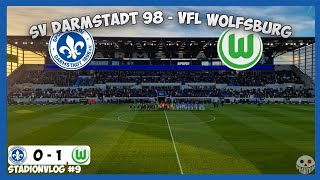 SV DARMSTADT 98  VFL WOLFSBURG  15 SPIELTAG  WIR VERLIEREN GEGEN 10 MANN  Stadionvlog Nr9 [upl. by Rhonda]