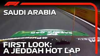 A Flying Lap of the Jeddah Corniche Circuit  2021 Saudi Arabian Grand Prix [upl. by Lleinnad]