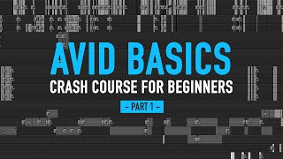 Avid for beginners PART 1  Crash course in Avid Media Composer  101 basic tutorial [upl. by Leslie599]