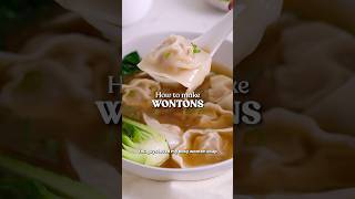 Easy Homemade Wontons 🥟 [upl. by Sheridan]