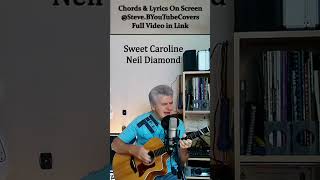 ❤️ Sweet Caroline  Neil Diamond  Cover  Free Backing Track Chords and Lyrics shorts [upl. by Gregorio643]