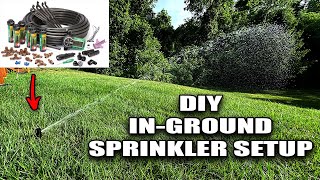 How to Install a InGround Sprinkler System  DIY Step By Step Guide [upl. by Nutsud]