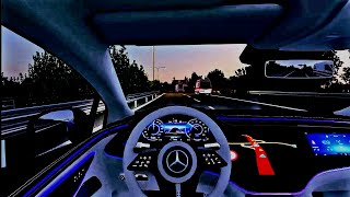 Euro Truck Simulator 2 MercedesBenz EQS 580 4MATIC 2022 Autobahn Test Dawn Drive [upl. by Nurav]