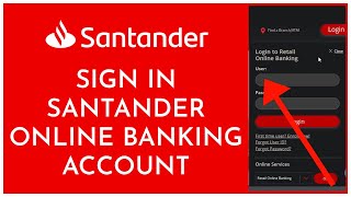 How To Login Santander Bank Online Banking Account  Santander Bank Account Sign In 2023 [upl. by Joy]