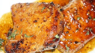 Honey Glazed Pork Chops Extremely Juicy  Must try [upl. by Teodoor]