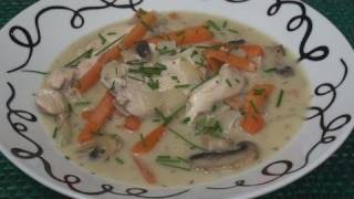 Simple Chicken Fricassee Recipe [upl. by Zoller467]