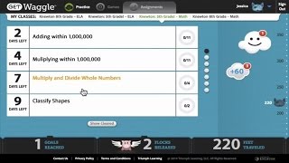 Waggle Demo  Triumph Learning and Knewton [upl. by Akehsar]