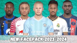 NEW FACEPACK  SEASON 20232024  SIDER  CPK  PES 2018 PC [upl. by Juliette259]