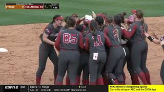 Oklahoma Sooners Softball VS Texas Game 3  Highlights 2023 [upl. by Annaujat409]