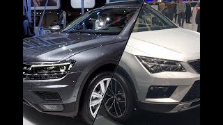 2017 Seat Ateca vs 2017 Volkswagen Tiguan Allspace [upl. by Secnirp]