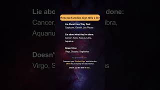 How each zodiac sign tells a lie [upl. by Ysdnyl]