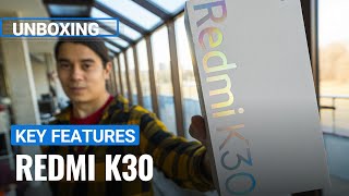 Xiaomi Redmi K30 unboxing and key features [upl. by Wedurn924]