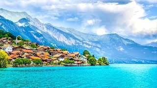 Oberried on Lake Brienz 🇨🇭 The Pearl of Switzerland Most beautiful Swiss village [upl. by Ahseniuq480]