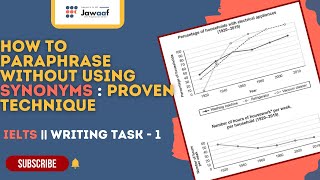 Paraphrase without using Synonyms  2024 IELTS Writing Task 1 Hacks  Exclusive Technique [upl. by Zsolway]