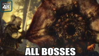 The Witcher 2 Enhanced Edition  All Bosses With Cutscenes 4K 60FPS UHD PC [upl. by Mccollum]