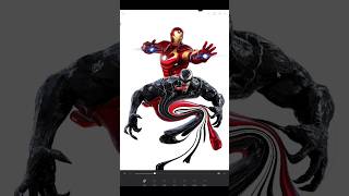 Venom as iron man venomthelastdance venom3 comicart art shorts [upl. by Sylirama]