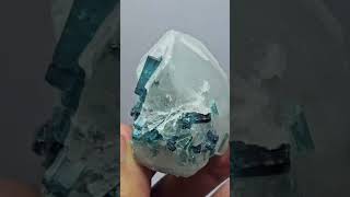 Amazing Collection Piece Of Indicolite Tourmaline With Quartz crystals afghanite [upl. by Oicnerolf]