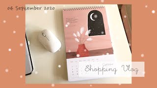 Simple everyday life Shopping vlog  Cute postcards baking supplies beautiful 2021 calendar [upl. by Gerc]